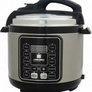 12 In 1 Electric Pressure Cooker With 24-Hour Reservation Function, Slow Cooker, Rice Cooker, Wok, Cake, Yogurt, Etc., 6 L, Stainless Steel/Black.